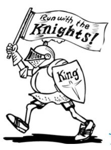 20th Annual Run with the Knights 5K logo