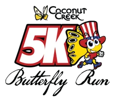 The City Of Coconut Creek 5K Butterfly Run logo