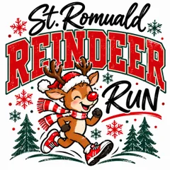 St. Romuald Reindeer Run 2026 logo