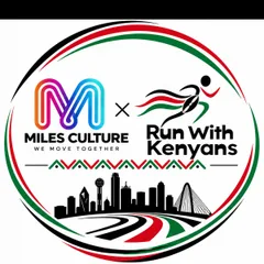 Run With Kenyans X Miles Culture Dallas 10K & 15K logo