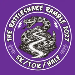 The Rattlesnake Ramble 5K/10K/Half Marathon (live or virtual) logo