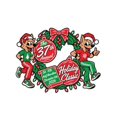 37th Annual Lopers Club Holiday Classic Half Marathon, 10K, and 5K logo