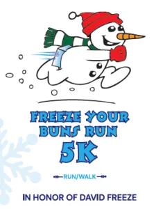Freeze Your Buns Run 5K logo