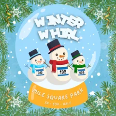 Winter Whirl - 5K, 10K, Half Marathon logo