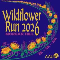 Morgan Hill AAUW Wildflower Run logo