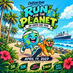 Run for the Planet -An Earth Day Run by CaliFlow Runs - 5K, 10K, Half Marathon logo