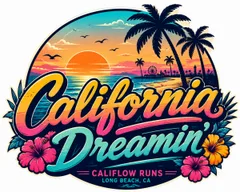 Californian Dreamin 5K, 10K, & Half Marathon by Califlow Runs logo