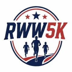 Red, White, and WARRIOR 5K logo