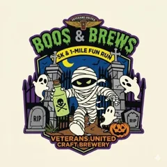 Veterans United Brewing Boos and Brews 5k Race / 1 mile fun run logo