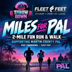 PCCF Throwdown X Fleet Feet - Miles for PAL logo