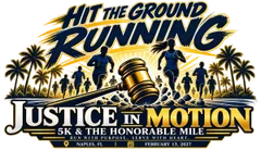 Justice in Motion 5K & The Honorable Mile logo