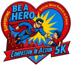 SUPERHERO 5K- Compassion in Action logo