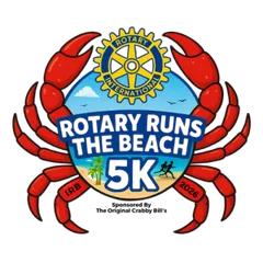 Rotary Runs The Beach 2027 logo