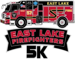 2027 East Lake Firefighters 5K Presented by Fran Haasch Law Group logo