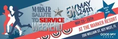 Salute to Service presented by The Marker Resort logo