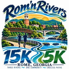 Rom'n Rivers 15K logo