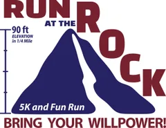 Community "Run at the Rock" 5K (Run at the Rock 5K Trail Run) logo