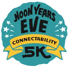 ConnectAbility's Noon New Year's Eve 5k logo