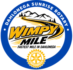 THE WIMPY MILE - THE FASTEST MILE IN DAHLONEGA! logo