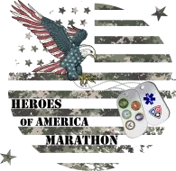 Heroes of America Marathon/Half Marathon/5K logo
