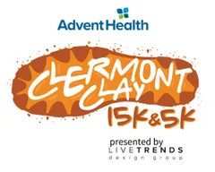 AdventHealth Clermont Clay 15K & 5K presented by LiveTrends Design Group logo