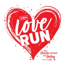The CBH Hearts Across the Valley Love Run presented by CBH and The YMCA logo