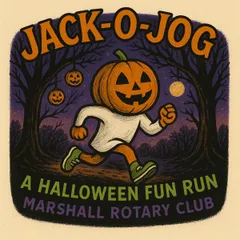 Marshall Rotary Jack-O-Jog logo