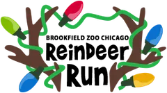 Brookfield Zoo Chicago Reindeer Run logo