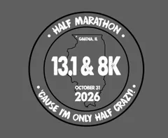 Galena River Fall Half Marathon & 8k logo