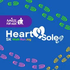 Amigos Heart & Sole 5K logo
