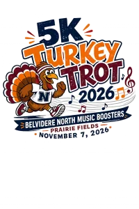 Turkey Trot 5K / Belvidere North Music Boosters logo