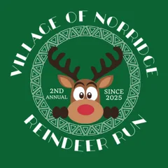 The Village of Norridge 5K Reindeer Run and Kids Dash logo