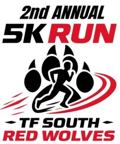 3rd Annual Red Wolves on the Run 5K logo