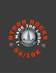 Byron Rocks 5k & 10k - Run it. Walk it. Ruck it. logo