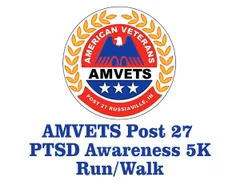 AMVETS Post 27 2nd Annual PTSD Awareness 5K Run/Walk logo