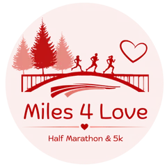 Miles 4 Love Half Marathon & 5K logo