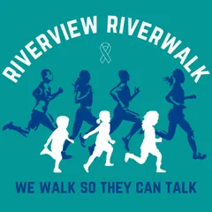 Riverview Riverwalk: We Walk So They Can Talk logo