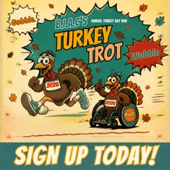 2026 B.I.A.C. Turkey Trot 5K logo
