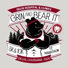 Grin & Bear It 5K | 10K | 1/2 Marathon | 1/2 Mile Kids Fun Run logo