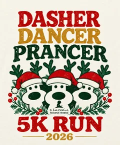 DASHER DANCER PRANCER 5K logo