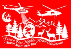 T'was a few nights after Christmas Night Trail Run logo