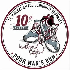10th Annual St. Vincent dePaul Community Pharmacy: Poor Man's Run logo
