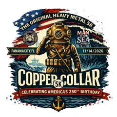 Copper Collar 5K, presented by the Man in the Sea Museum logo