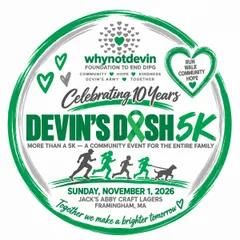 10th Anniversary Devin’s Dash 5K Family Event logo