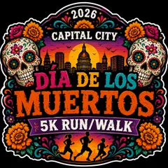 Capital City Dia de Los Muertos 5k Run/Walk/Roll logo
