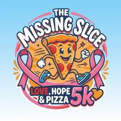 The Missing Slice - Love, Hope & Pizza 5K logo