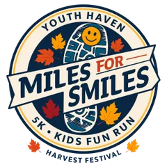 Youth Haven Miles for Smiles 5K logo