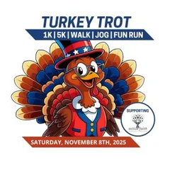 2026 Turkey Trot Supporting Active Faith Food Pantry logo