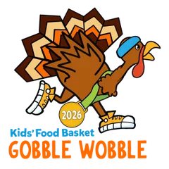 Kids' Food Basket 21st Annual Gobble Wobble 5k Run & Walk logo