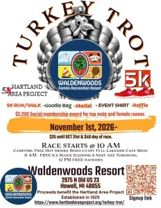 Waldenwoods Turkey Trot - Hartland Area Project Fundraiser logo